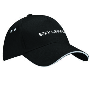 Effy Lowan black and grey sandwich peak cap hat rap rnb hip-hop artist merchandise mental health cool