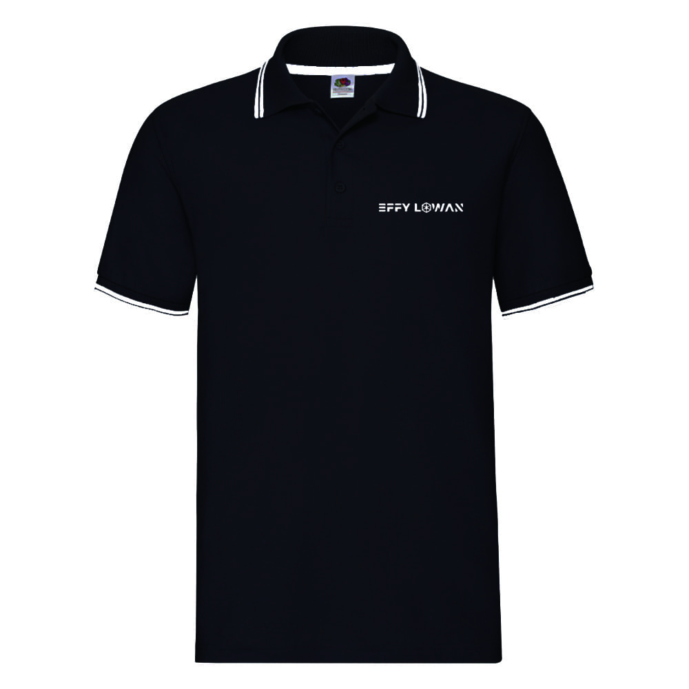 Effy Lowan black and white polo shirt merchandise mental health raw rnb rap hip-hop artist imperfection honest truth