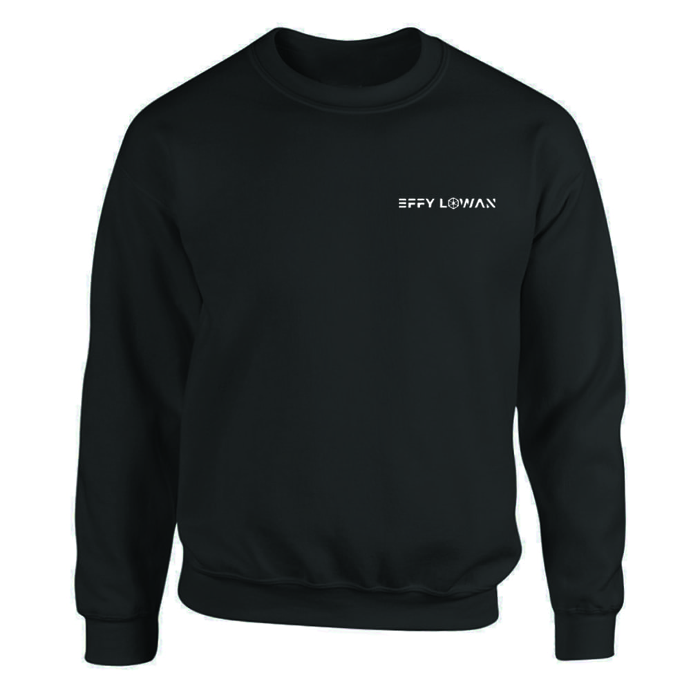 Effy Lowan merchandise mental health black pull over sweatshirt jumper rap rnb hip-hop artist cool