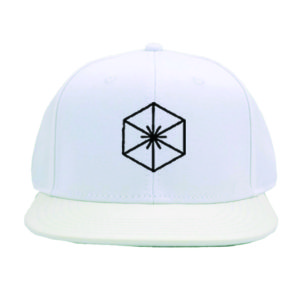 Effy Lowan white snapback rapper unisex hat with diamond logo